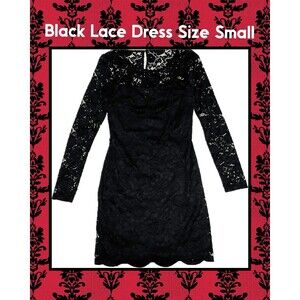 I.N. San Francisco Women's Dress Lace Overlay Form Fitting‎ Small